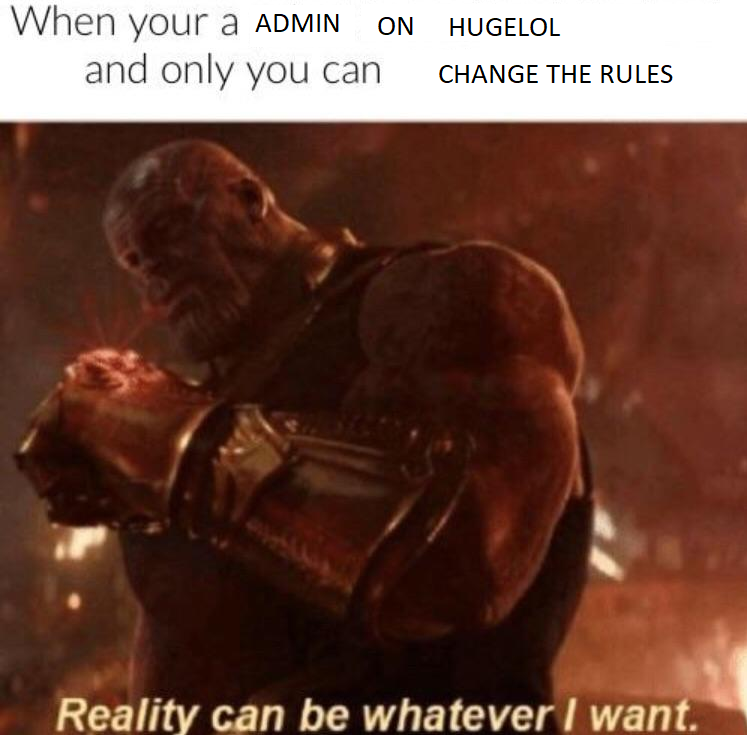 Admins have the power