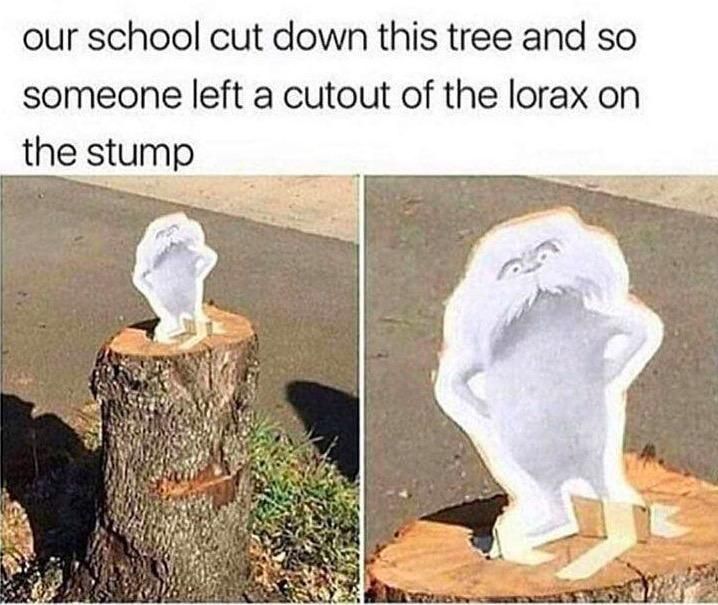 Don't cut down trees