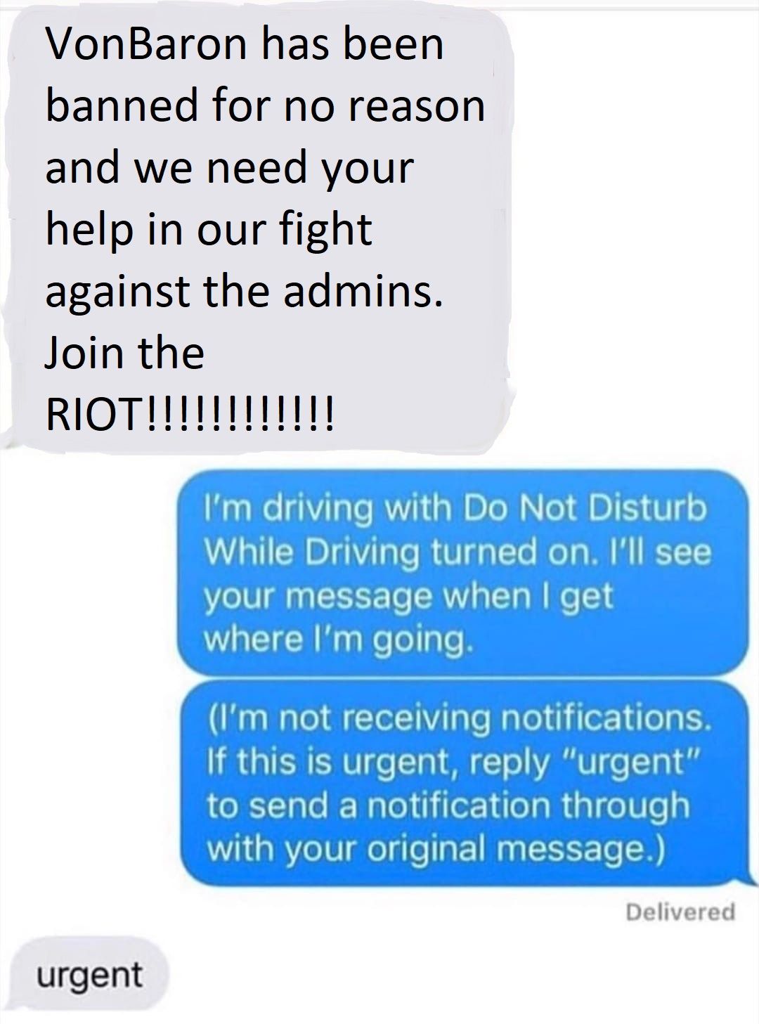 you are ether against the admins or against the users, no inbetween