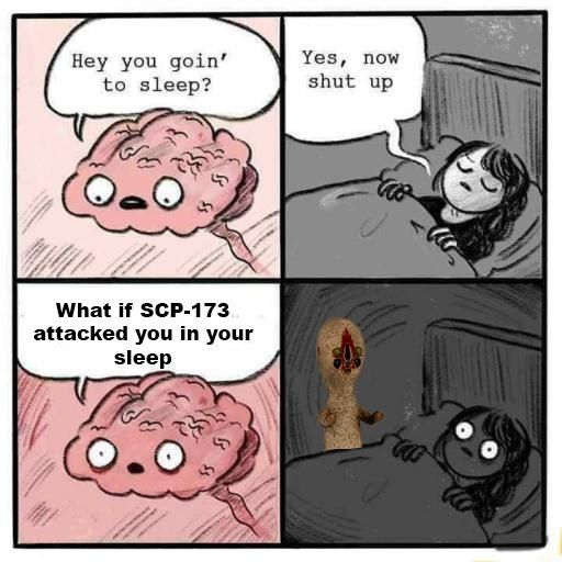 Have fun trying to sleep bois