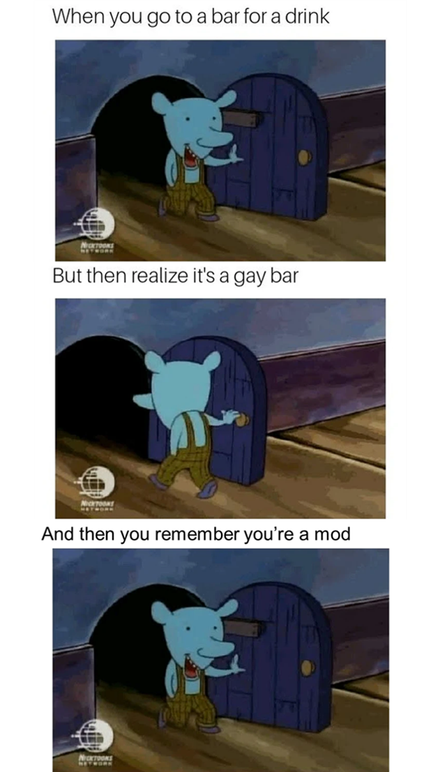 Gay bar aka mod meet up