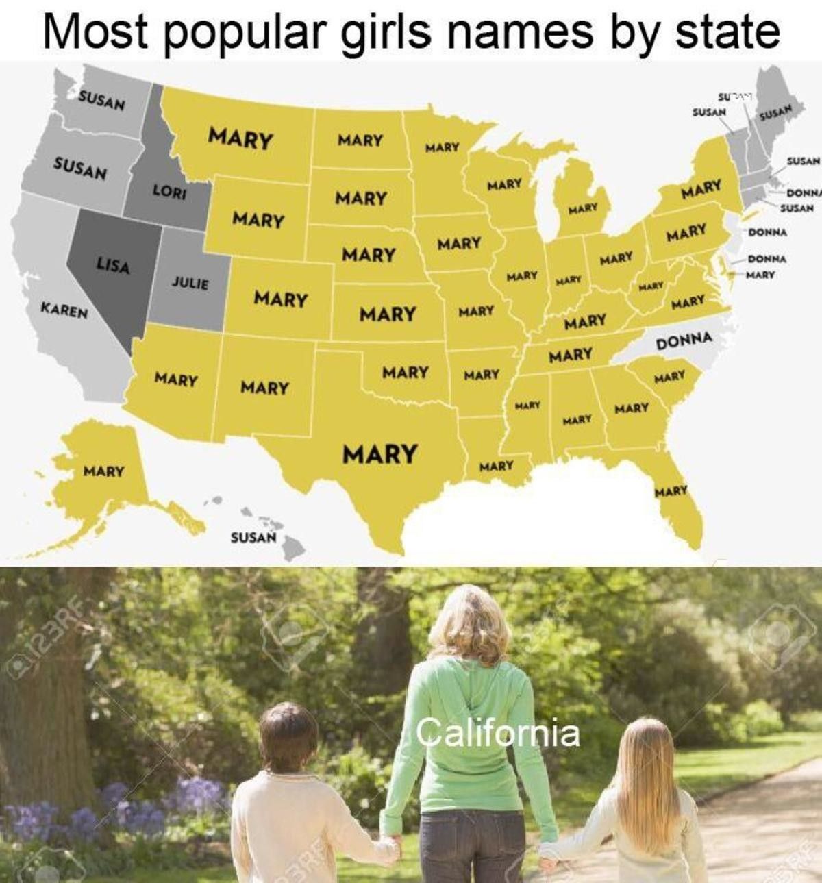 She took the kids