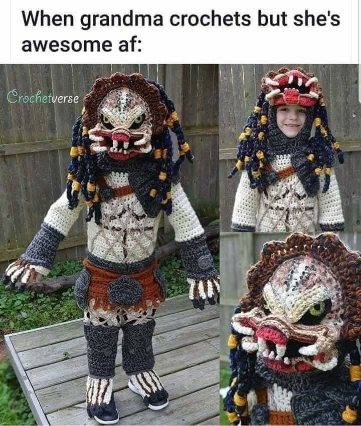 When grandma can crochet....