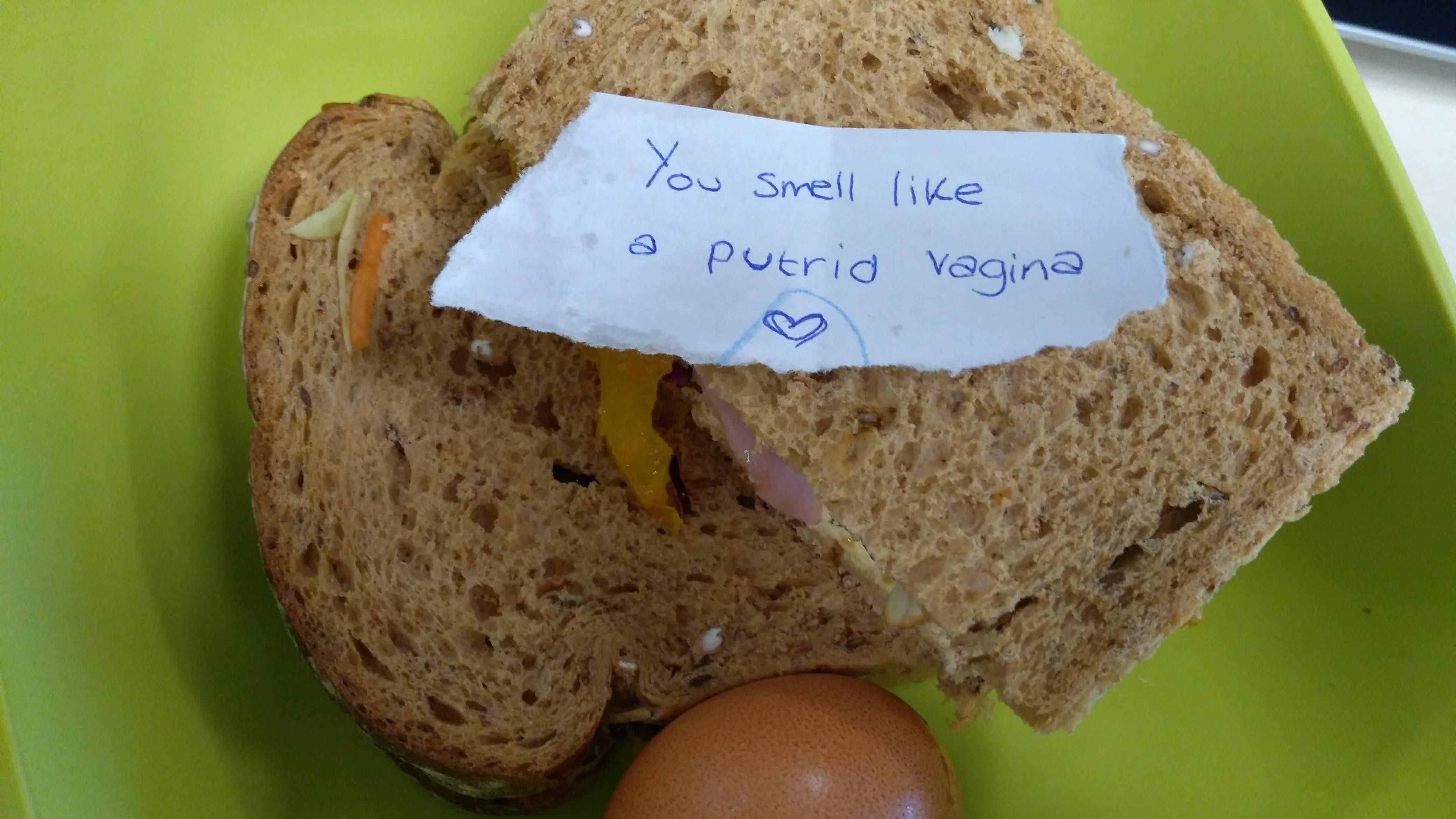 I asked my wife to put abusive notes in my lunchbox instead of the usual soppy love notes. This is day 3