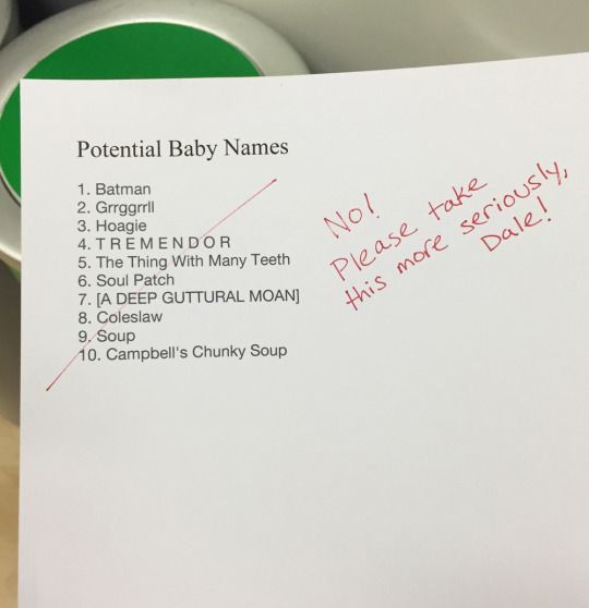 Potential baby names