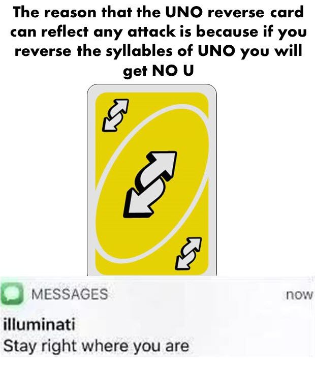 I guess the jokes ON U