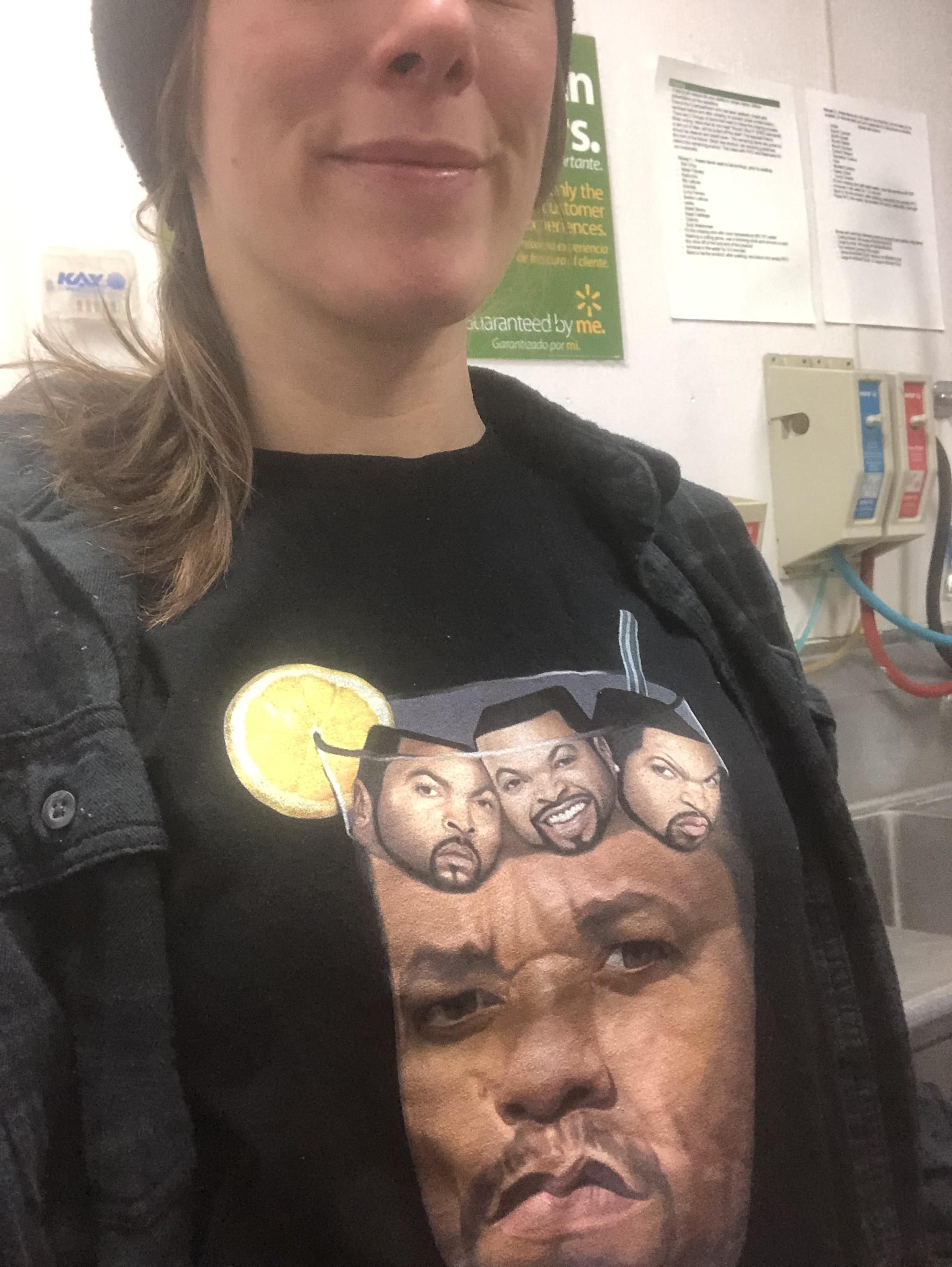 My shirt is a hit at work today
