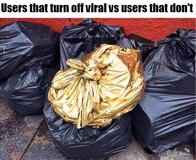 Golden trash