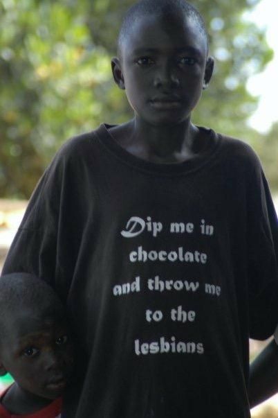 I work for an NGO in Mozambique. This is the best shirt I've seen to date.