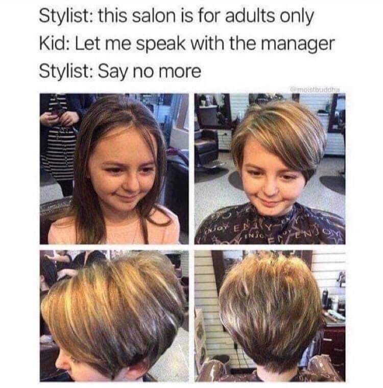 the "you are doomed" haircut