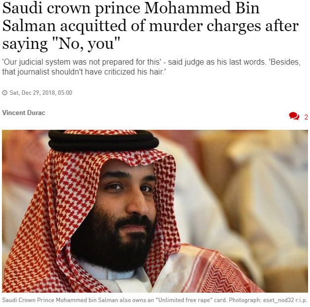 In other news: Gillette praises Saudi-Arabia for allowing women to speak in public