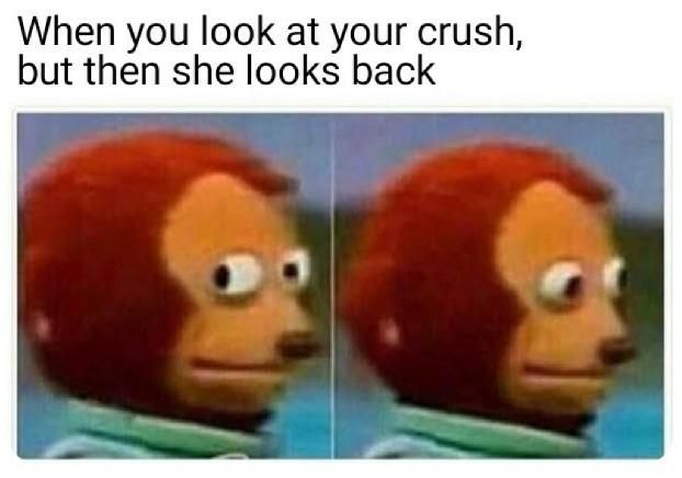 when you get caught staring