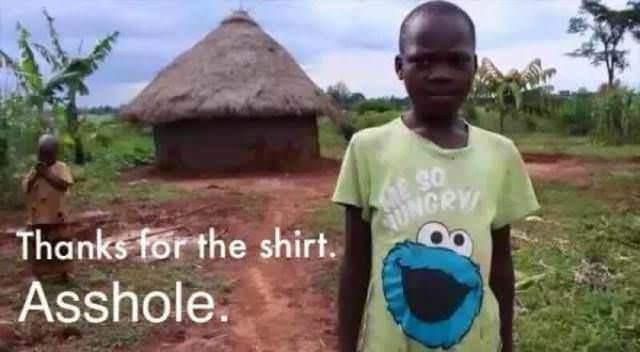 Actual shirt donation*