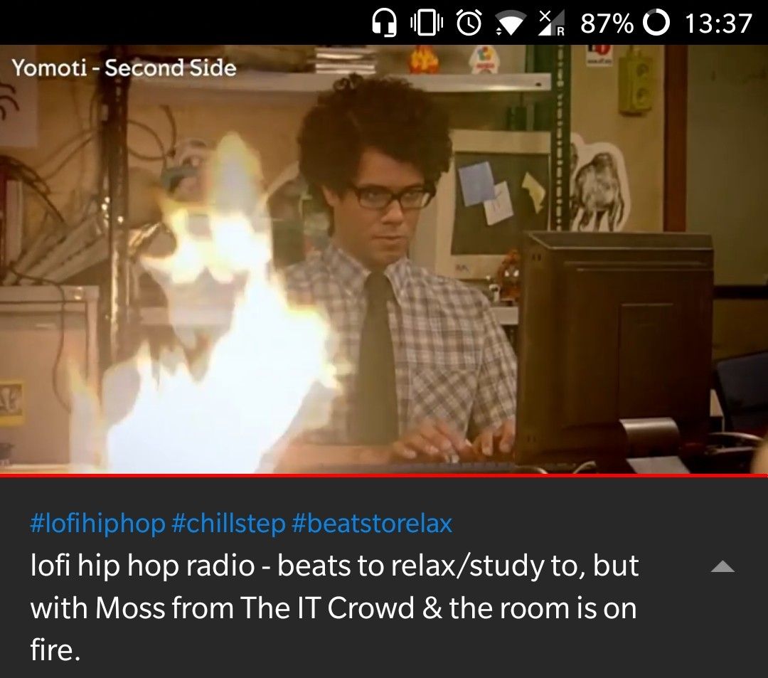 When you want chill tunes while you do your work, but also the deadline's tomorrow