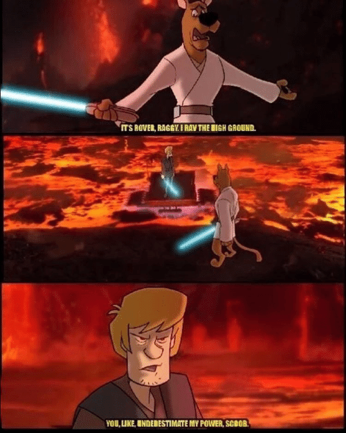 Who wins, Shaggy or the Highground? Discuss