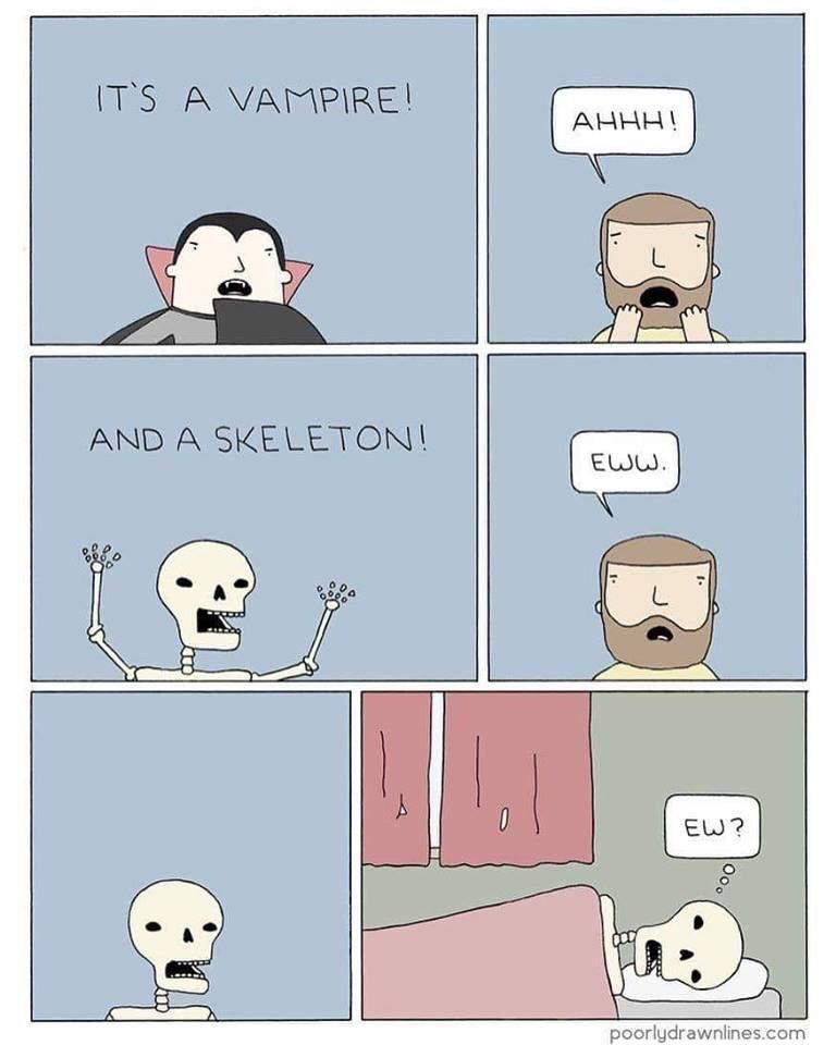 Poor skeleton :(