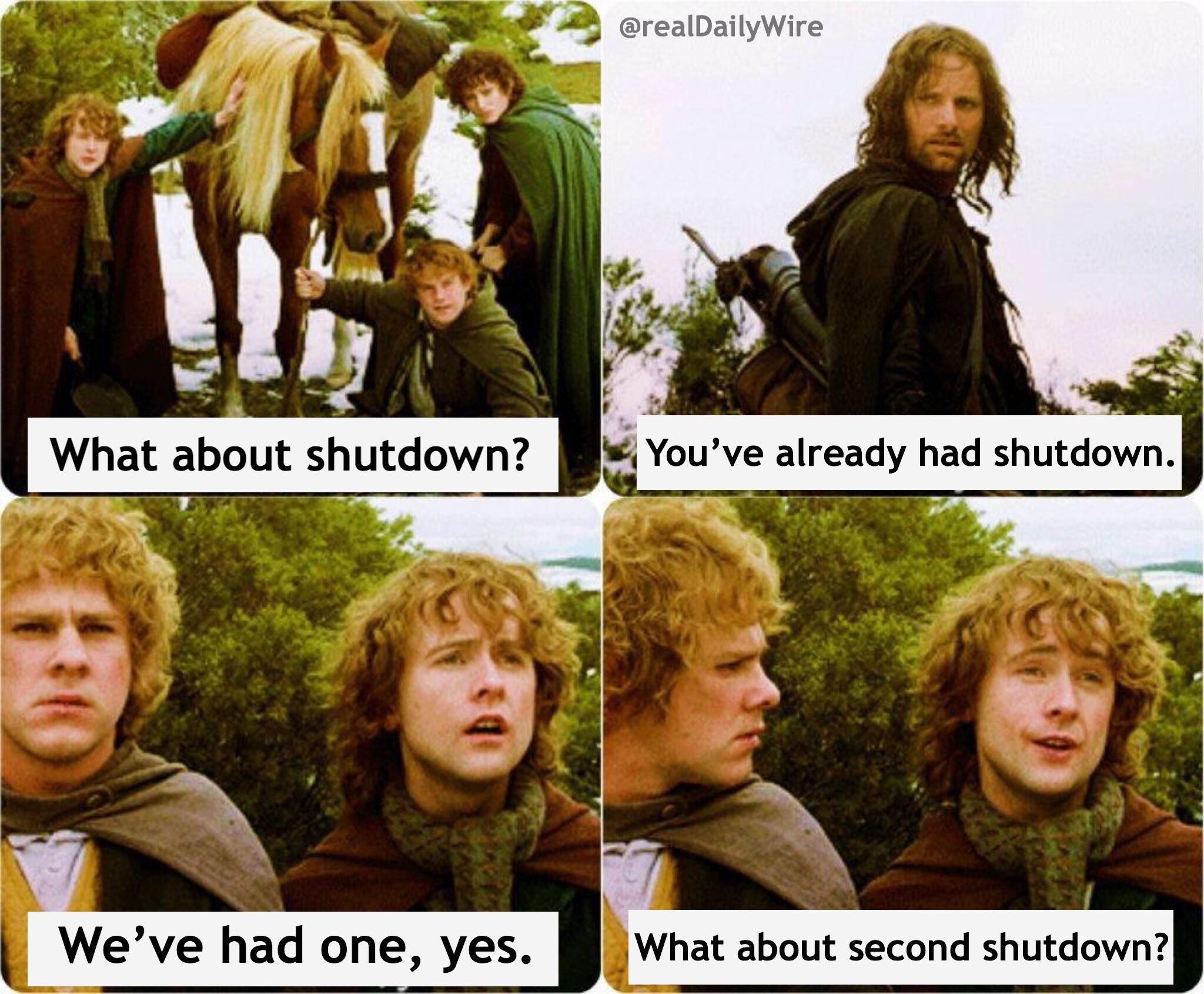 What about a second shutdown?