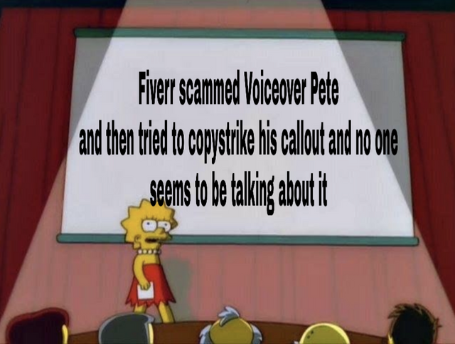 he needs our help, fiverr can't get away with that