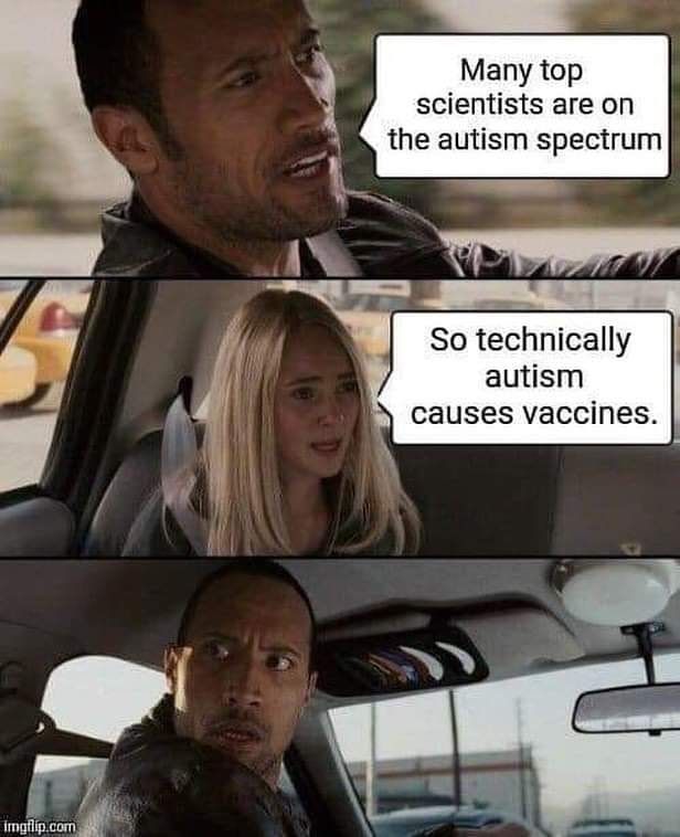 As someone on the spectrum, I hear a whole lot of garbage about vaccines being the cause of autism. Lately, this has been making the rounds in my Asperger's circles.