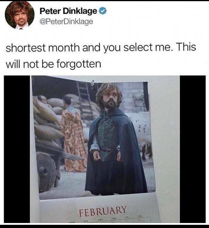 February is coming