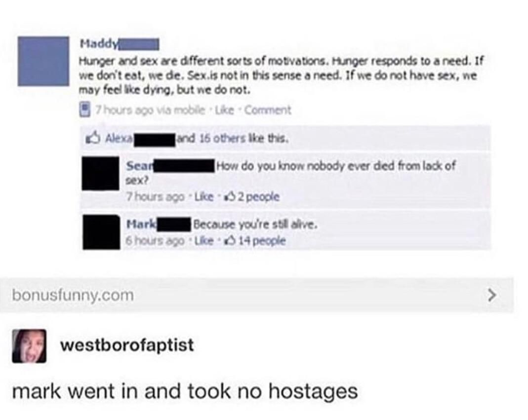 No hostages!