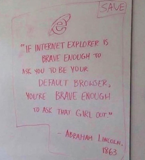 If Internet Explorer..