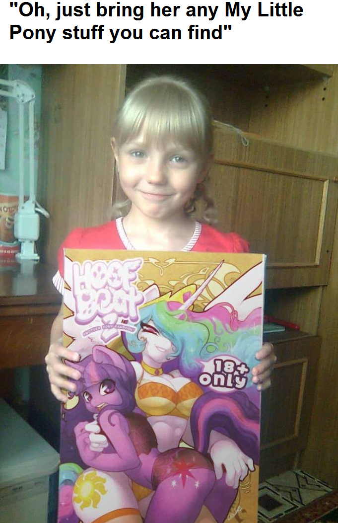 When you forget to inspect the birthday gift your furry brother's got to your daughter...