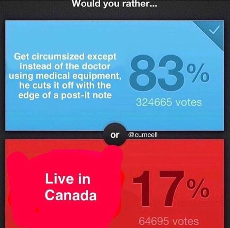 But think of all the trees and hockey lads!