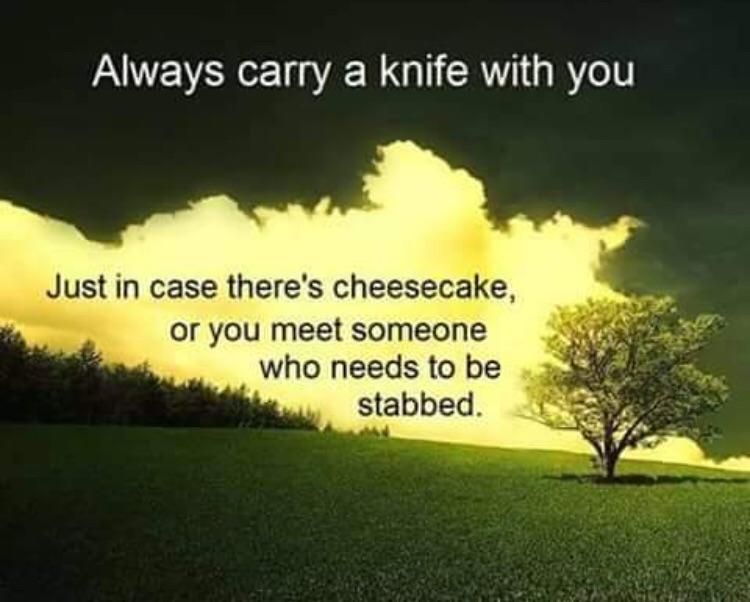 Why I carry a knife everywhere