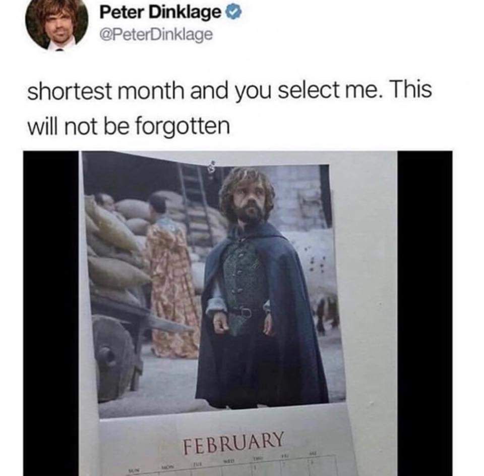 February the shortest month