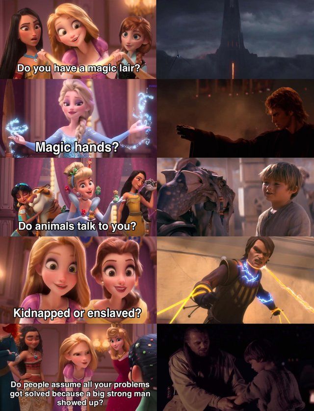 Anakin is a Disney princess