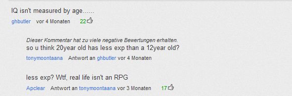 IQ isn't measured by age...