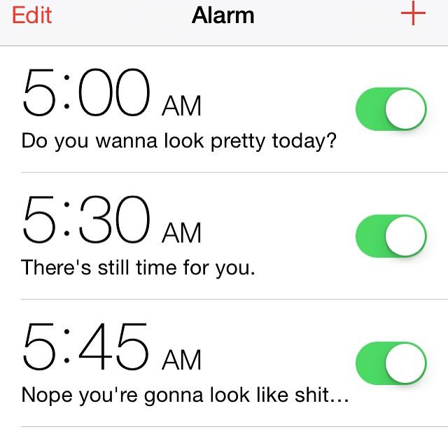 Truth in phone alarm labels