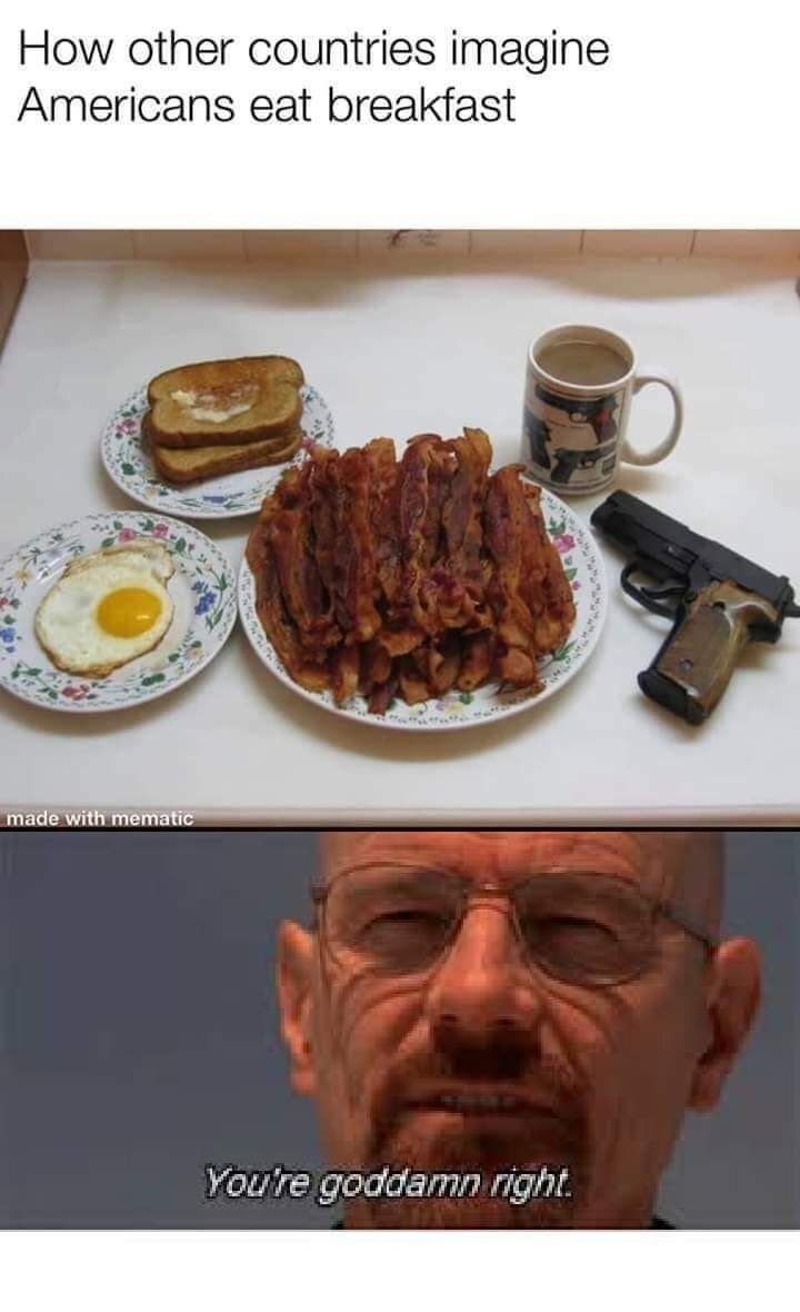 How other countries think Americans eat breakfast