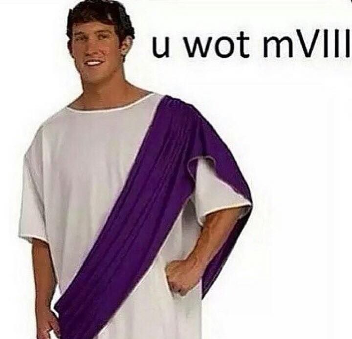 when Brutus comes home "for a talk" but brings the whole sqad