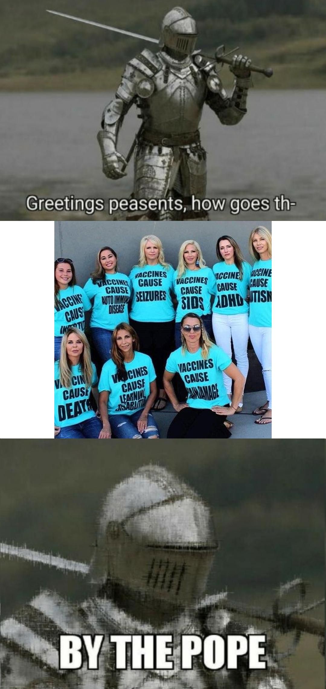 By the pope