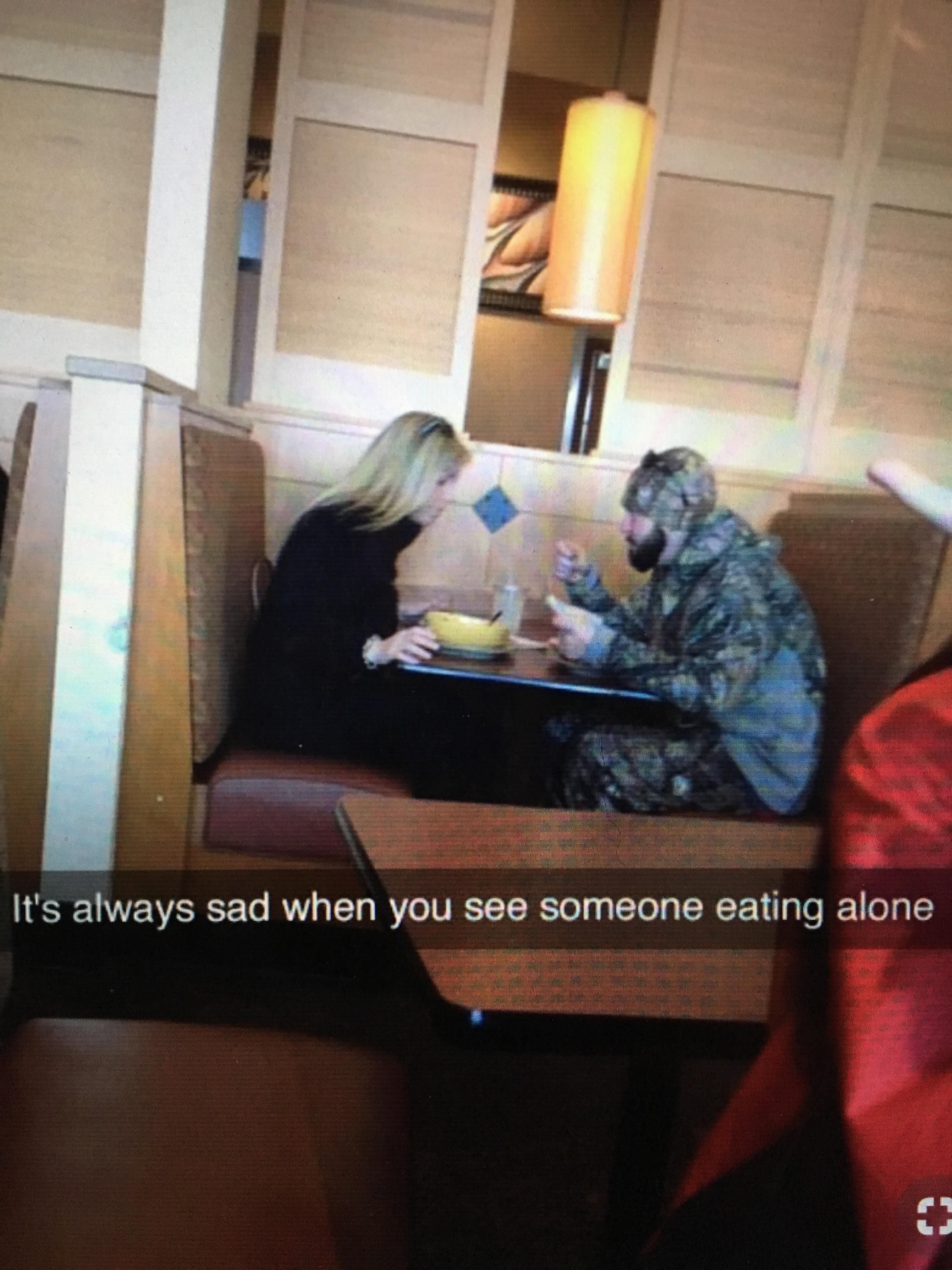 Eating alone