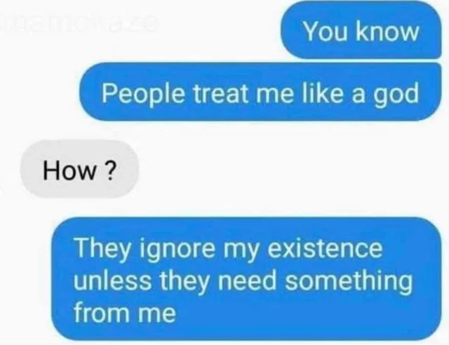 Please don't ignore me