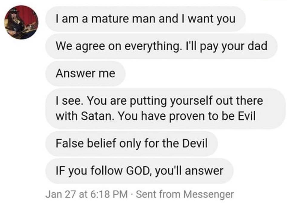 Flirting with a man of God