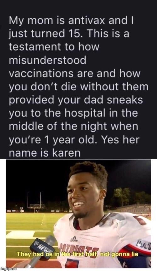 Karen didn’t take the kids