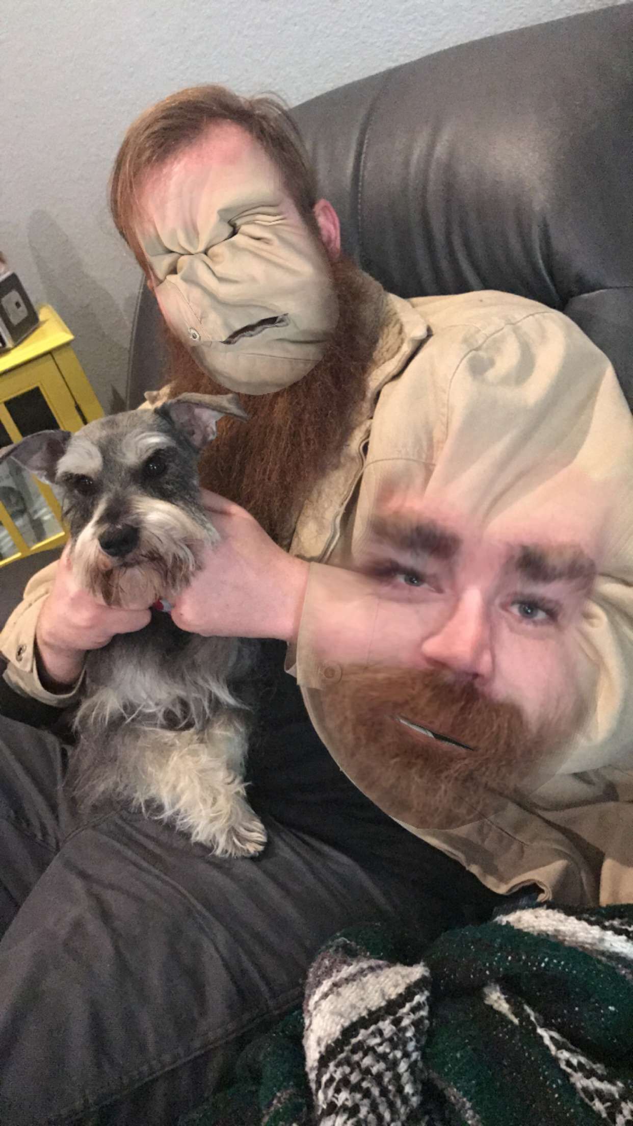 So, I attempted to face swap with my pooch...