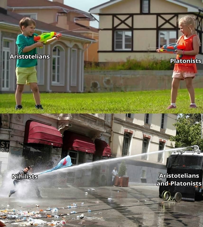 *spray water* no, stop