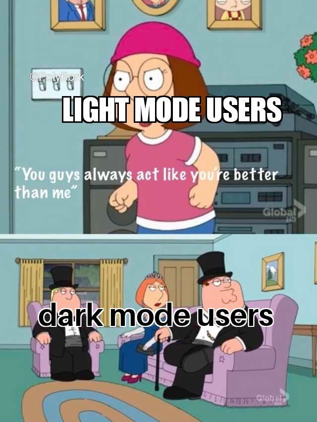 Dark mode masterace