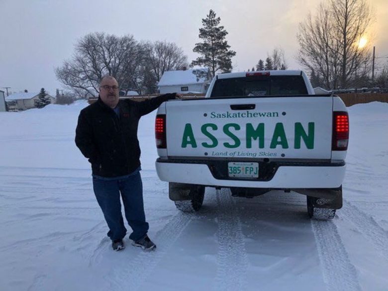 Dave Assman was denied an ‘ASSMAN’ vanity license plate so he came up with another option.