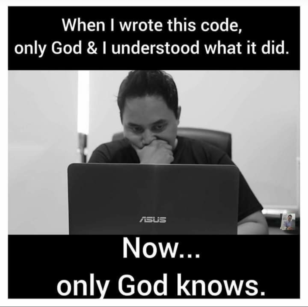 When coder write code.....