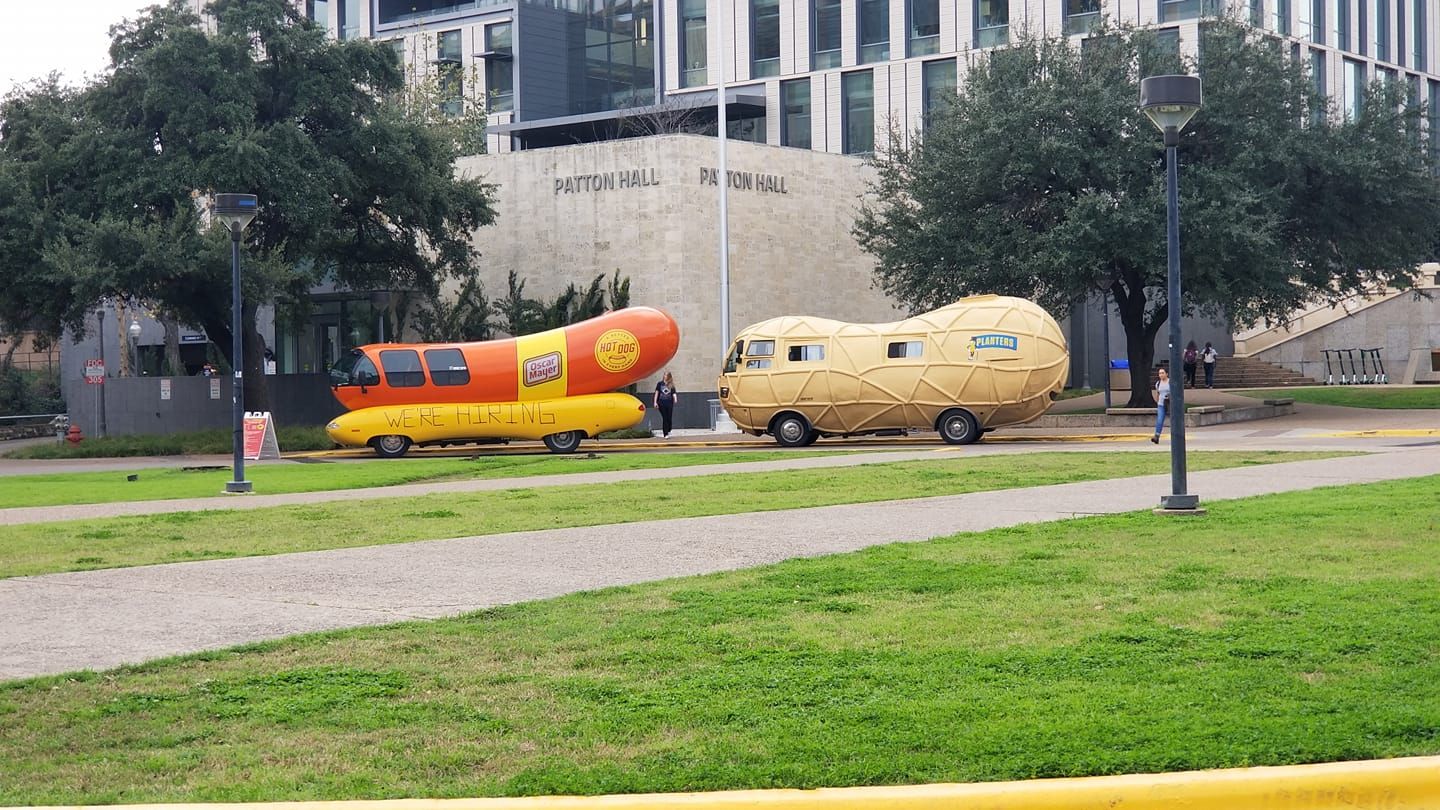 The Nut Bus is behind The Weiner Mobile