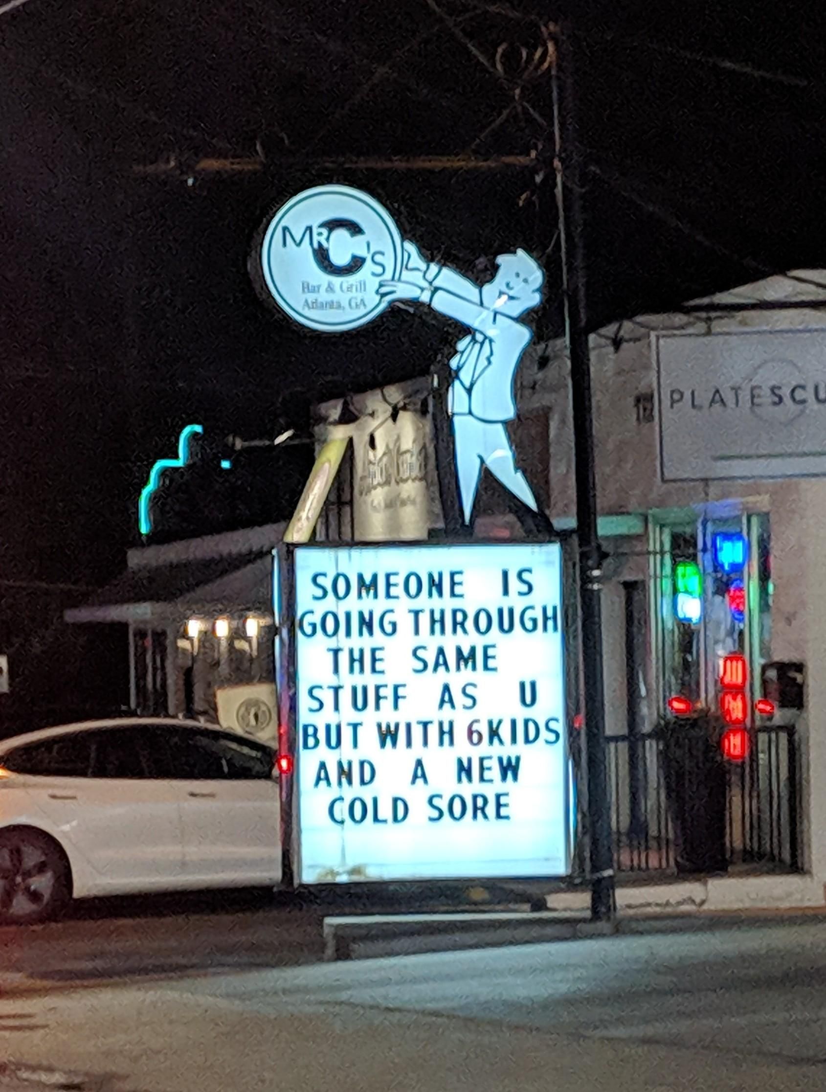 This bar sign puts things into perspective.