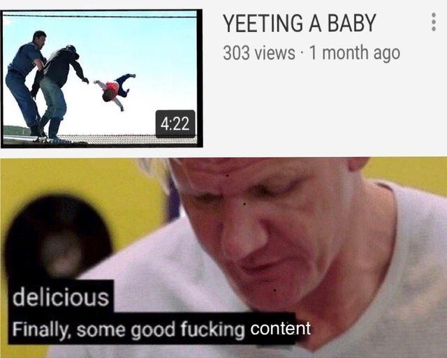 That's stuff I want on youtube