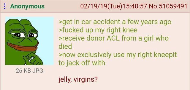 Anon kneeds that