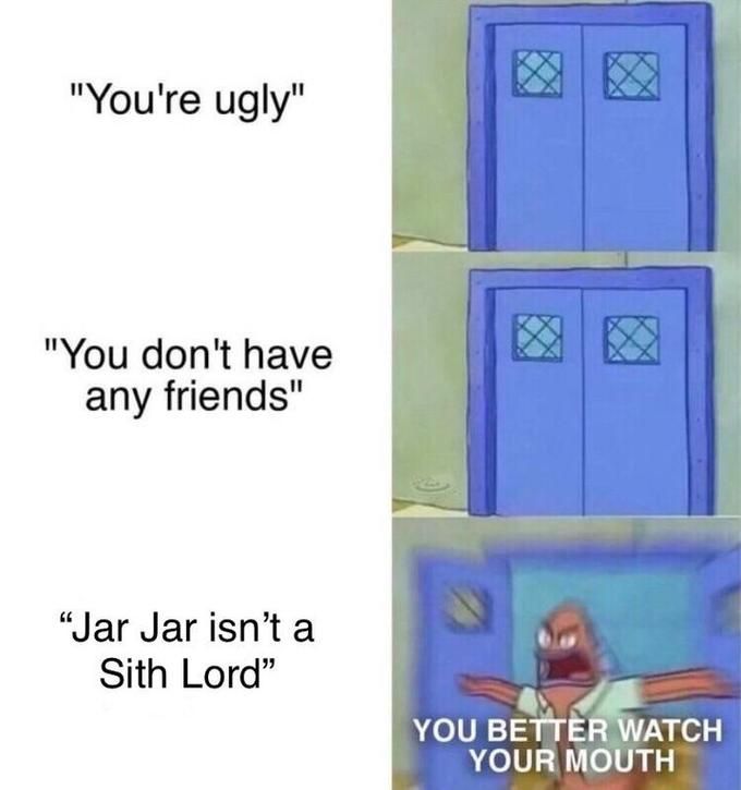 Oh but he is